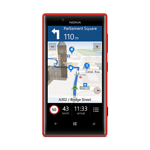 Une gamme d'applications Nokia est embarquée dans le Lumia 720