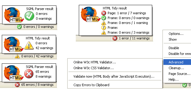 Top 10 des plugins de Firefox pour les développeurs Web - HTML Validator