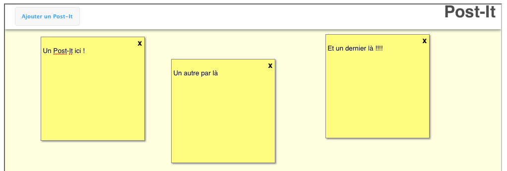 Créer un Post-It en HTML5 (contenteditable, localStorage), CSS3 et jQuery - Démonstration