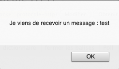 HTML5 WebSockets, le successeur du protocole HTTP ? - Résultat JavaScript de la réception d'un message