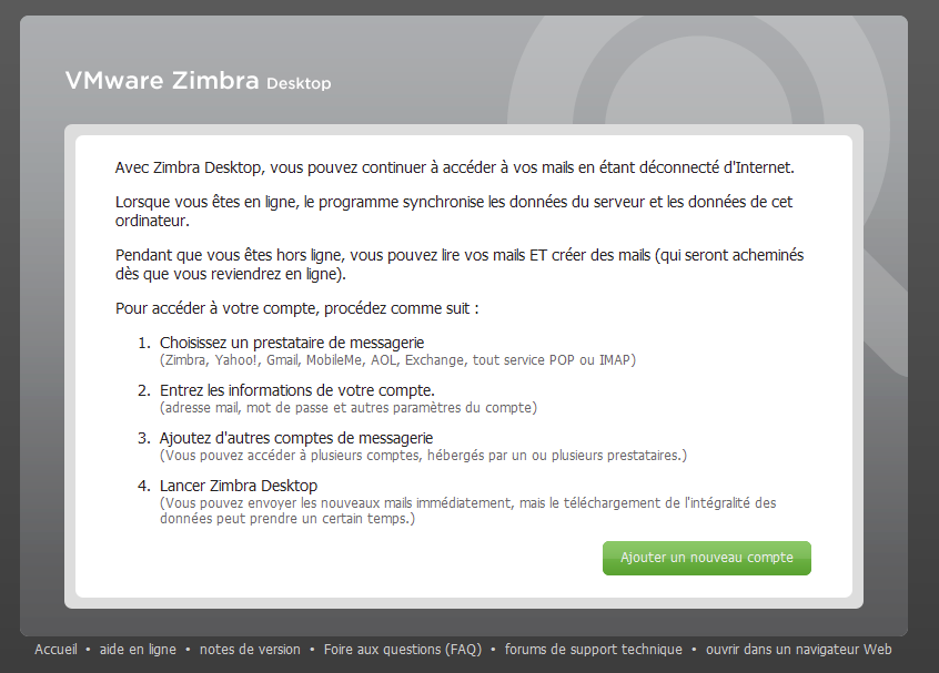Des webmails basés sur l'AJAX et PHP afin d'améliorer l'expérience utilisateur - Grand format sur Zimbra - Client lourd Zimbra