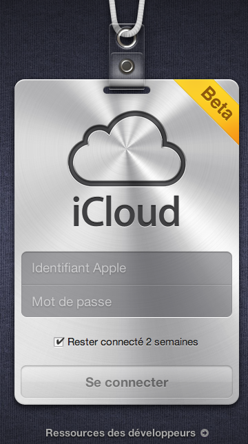 Apple lance iCloud.com en bêta ! - Site iCloud.com