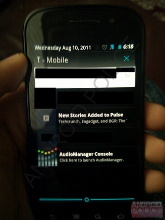 Eric Schmidt annonce la sortie d'Android Ice Cream Sandwich en novembre ! 50 Barre de notifications
