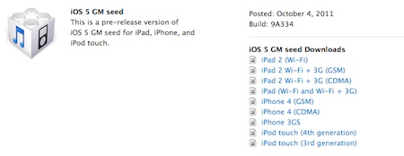 Envie d'avoir iOS 5 sans attendre le 12 octobre ? Voici comment faire ! - Matériels compatibles avec iOS5