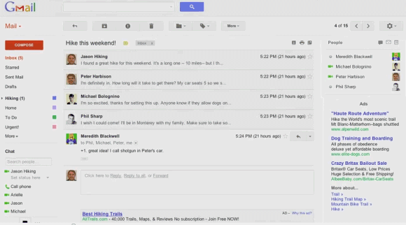 Nouvelle interface de conversation de GMail Google est prêt à déployer un lifting majeur pour GMail