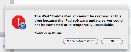 La mise à jour iOS 5  pour iPad & iPhone est un fiasco en raison des problèmes des serveurs d'Apple