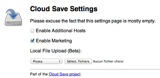 Une extension Chrome pour vous permettre de sauvegarder un fichier sur le cloud - Stockage en Local
