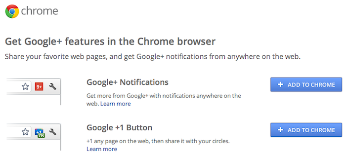 Intégration de Google+ dans Youtube, et sortie d'une extension officielle pour Chrome - Extensions Chrome pour Google+