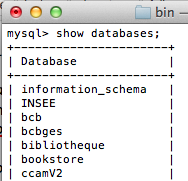 MySQL pour les débutants - Commande show databases