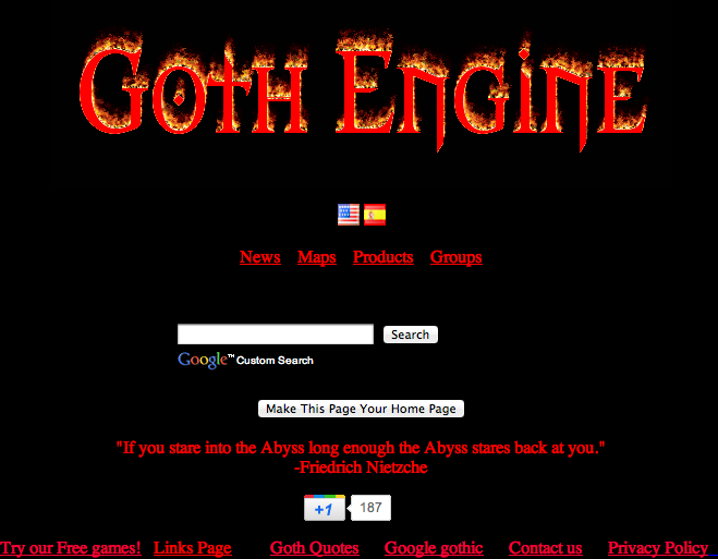 Retrouvez tous les Easter Eggs de Google - Google Gothique
