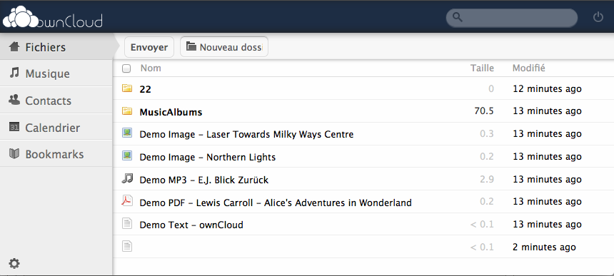 Stockage des fichiers ownCloud, un concurrent Open Source à Dropbox et Box.Net - Stockage des fichiers