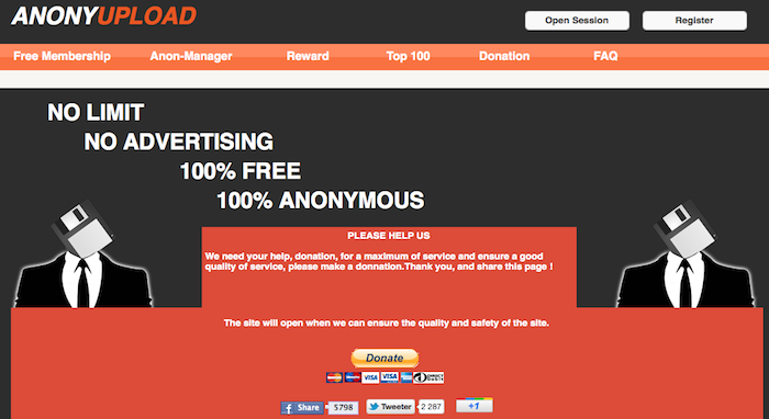 AnonyUpload : L'alternative à Megaupload par les Anonymous ?