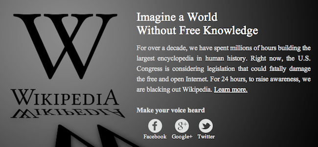 Comment faire pour visualiser tout de même Wikipedia pendant le blackout