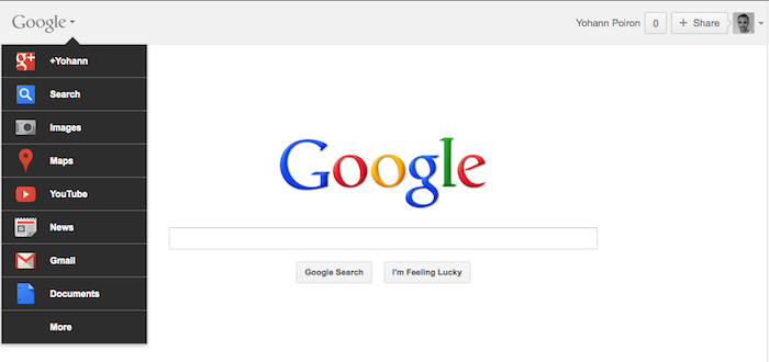 Google fait marche arrière et affiche de nouveau une barre de navigation noire...