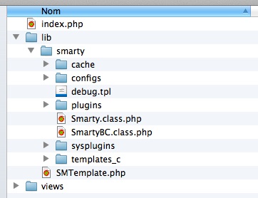 Introduction au framework Smarty - Arborescence