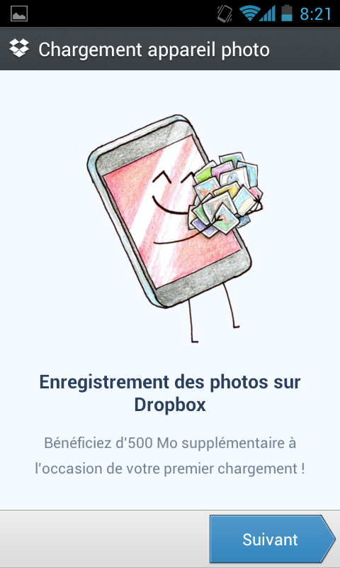 Récupérer de nouveau 3 Go d'espace de stockage sur votre Dropbox - Enregistrement des photos sur Dropbox