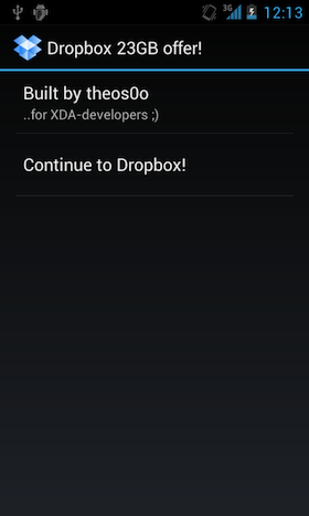 23 Go sur votre Dropbox depuis votre Android c'est possible !
