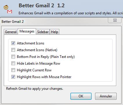Les acteurs du Web en ont parlé [#25] - Améliorer l’interface de Gmail sous Firefox, Better Gmail 2