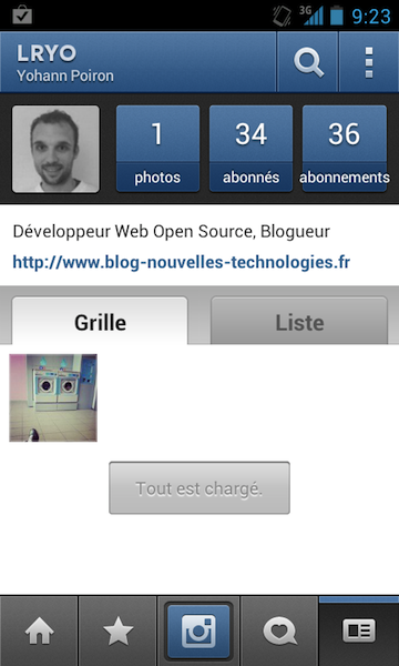 Découvrez Instagram sur Android, un clone de la version iOS ? - Profil