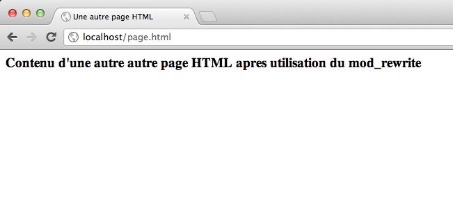 Le mod_rewrite d'Apache expliqué pour les débutants - Affichage du contenu d'une autre page Web