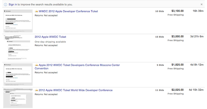 Que faire pour récupérer absolument un ticket pour la WWDC 2012 ? 