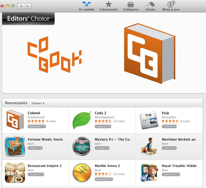 Apple déploie Editors' Choice (choix de la rédaction) dans son App Store
