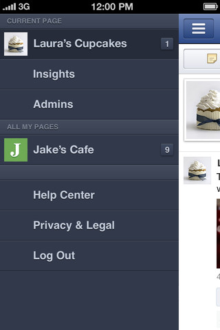 Facebook publie Pages Manager, une application dédiée aux marques et aux pages de fans - Page d'accueil de l'application Pages Manager