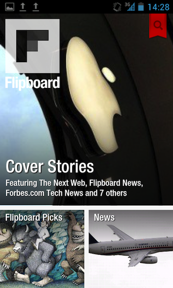 Flipboard débarque vos Android ! - Écran d'accueil Flipboard