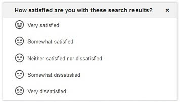 Google va dorénavant demander si vous êtes satisfait de ses résultats - Nouvelle boîte de feedbacks