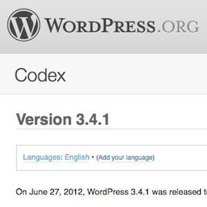 Mettez à jour votre WordPress à la version 3.4.1
