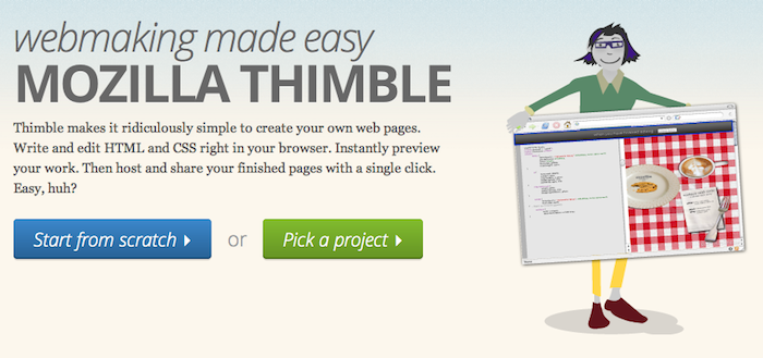 Mozilla Thimble rend la conception de page Web simple - Thimble officiellement lancé par Mozilla