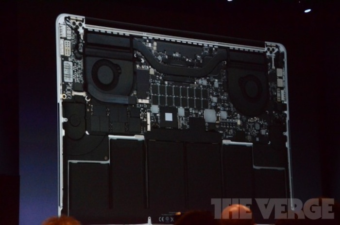 Tout ce que vous devez savoir de la Keynote d'Apple lors du WWDC 2012 hier soir - Entrailles du nouveau MacBook Pro