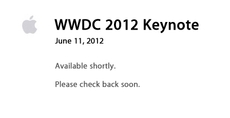 Vidéo de la Keynote d'Apple lors du WWDC 2012
