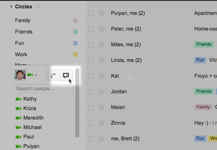 Google intègre Hangouts dans Gmail