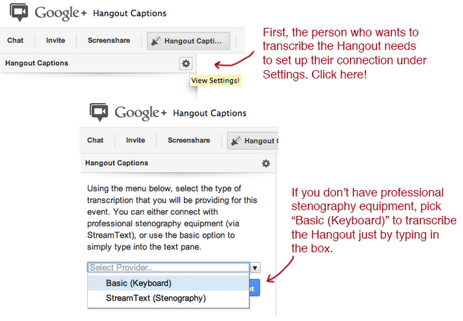 Hangout Captions renforce l'accessibilité lors dans des Hangouts Google+