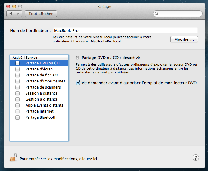 Installer et configurer Apache, MySQL, PHP et phpMyAdmin sur OSX 10.8 Mountain Lion - Disparition du Partage Web