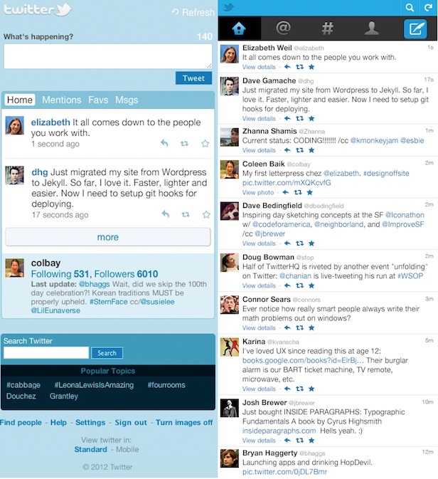 Twitter : Support JavaScript, et améliorations du widescreen à venir sur le site mobile