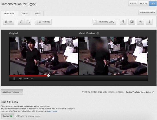  YouTube floute maintenant au maximum les visages des anonymes