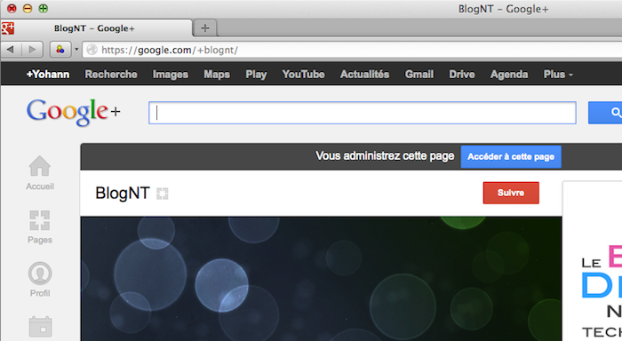 Google+ autorise désormais les URL personnalisées