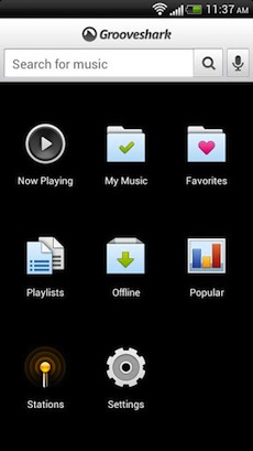 Grooveshark est de retour sur les dispositifs Android