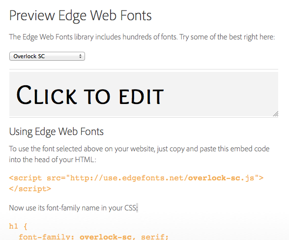 Comment utiliser Adobe Edge Web Fonts sur votre site