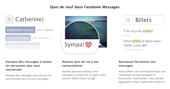 Facebook Messages se modernise en modifiant son interface utilisateur - Nouveautés de Facebook Messages