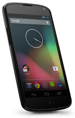 Google annonce sa nouvelle gamme de périphériques Nexus - LG Nexus 4