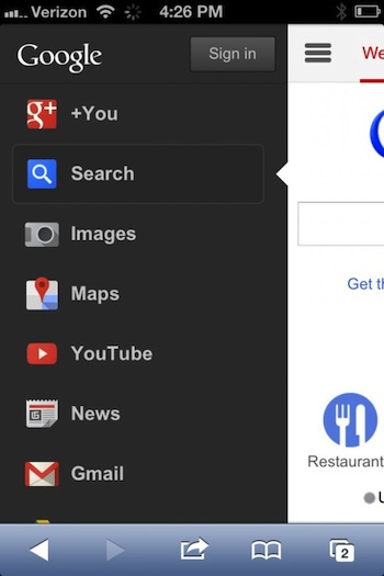Google met à jour sa page d'accueil mobile pour améliorer la navigation