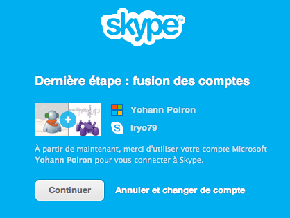 Comment fusionner vos comptes Skype et Windows Live Messenger en un compte Microsoft - Validation de la fusion