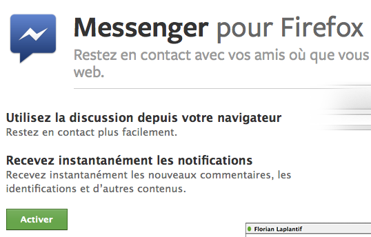 Envoyer des messages Facebook depuis votre navigateur c'est désormais possible avec Firefox