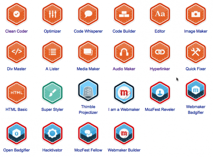 Mozilla lance ses badges Webmaker, liés à Persona : de quoi afficher votre talent