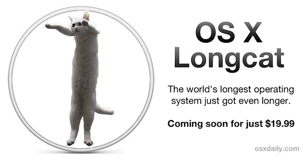OS X 10.9 enfin dévoilé, il sera nommé Longcat
