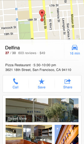 Si Google Maps pour iPhone est bon pour Google, il l'est moins Apple - Détails d'une adresse