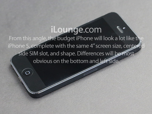 Design de l'iPhone low cost : mixte de l'iPhone 5, de l'iPod Touch et de l'iPod Classic